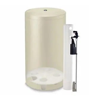 18"x33" Water Softener Salt Brine Tank with Safety Float Assembly AND SALT GRID Included! 18" Brine Tank, Fleck Softener Tank Replacement (Almond) 18"x33" Water Softener Salt Brine Tank with Safety Float Assembly AND SALT GRID Included! 18" Brine Tank, Fleck Softener Tank Replacement (Almond)