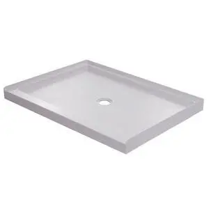 MNOSB3634 36" x 34" Rectangular Shower Base with Single Threshold and Center Drain - White MNOSB3634 36" x 34" Rectangular Shower Base with Single Threshold and Center Drain - White