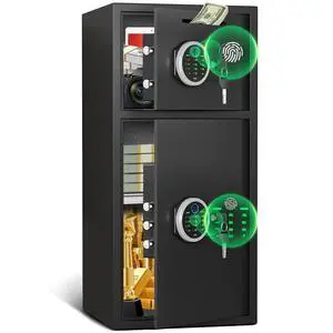 2026 NEW Large Home safe Fireproof Waterproof, 6.5 Cub Drop Safe for Business with Metal Deposit Storage Box, Fingerprint Cash Box with Dual Alarm System & Mute Mode for Valuables 2026 NEW Large Home safe Fireproof Waterproof, 6.5 Cub Drop Safe for Business with Metal Deposit Storage Box, Fingerprint Cash Box with Dual Alarm System & Mute Mode for Valuables