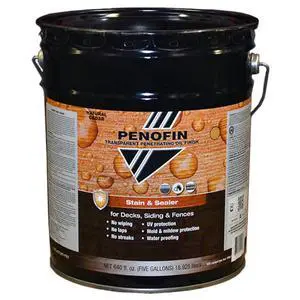 Penofin 5 Gallon Stain and Sealer Tranparent Penetrating Oil Finish - Natural Cedar Penofin 5 Gallon Stain and Sealer Tranparent Penetrating Oil Finish - Natural Cedar