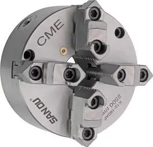 CME 6" 4-Jaw Self-Centering (Scroll) Lathe Chuck, Front Mount, Two-Piece Reversible Jaws CME 6" 4-Jaw Self-Centering (Scroll) Lathe Chuck, Front Mount, Two-Piece Reversible Jaws