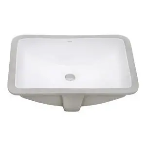 21 x 14 inch Undermount Bathroom Sink - White Rectangular Porcelain Ceramic with Overflow - Small Bathroom Sink for Vanity - Durable Bath Sinks - Ideal Bathroom Sinks - RVB0721 21 x 14 inch Undermount Bathroom Sink - White Rectangular Porcelain Ceramic with Overflow - Small Bathroom Sink for Vanity - Durable Bath Sinks - Ideal Bathroom Sinks - RVB0721
