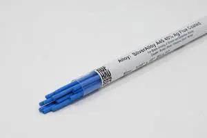 SilverAlloy 45% Ag Bag-5 1/16" x 18" Flux Coated Silver Solder Brazing Rods (12-Rods) SilverAlloy 45% Ag Bag-5 1/16" x 18" Flux Coated Silver Solder Brazing Rods (12-Rods)