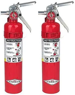 B417, 2.5 lb. ABC Dry Chemical Class A B C Fire Extinguisher with Wall Bracket, 2 Pack B417, 2.5 lb. ABC Dry Chemical Class A B C Fire Extinguisher with Wall Bracket, 2 Pack