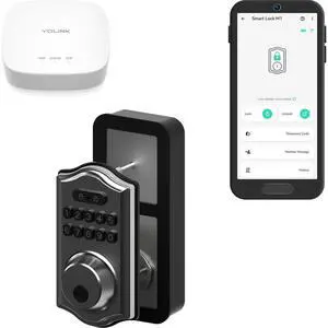 Smart Deadbolt Lock with Keypad, Fob & App Control, Keyless Entry, Multiple Unlock Methods, Secure & Reliable, Alexa, Google, IFTTT, Home Assistant Compatible, Hub Included Smart Deadbolt Lock with Keypad, Fob & App Control, Keyless Entry, Multiple Unlock Methods, Secure & Reliable, Alexa, Google, IFTTT, Home Assistant Compatible, Hub Included