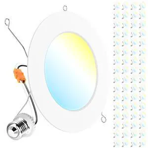 Sunco 64 Pack Retrofit LED Recessed Lighting 6 Inch, Can Lights for Ceiling, 1200 LM, 15W, Selectable CCT 2700K/3000K/4000K/5000K/6000K, Dimmable, Ultra Thin Flat Light Fixture UL Sunco 64 Pack Retrofit LED Recessed Lighting 6 Inch, Can Lights for Ceiling, 1200 LM, 15W, Selectable CCT 2700K/3000K/4000K/5000K/6000K, Dimmable, Ultra Thin Flat Light Fixture UL