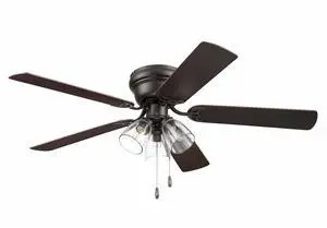 Ceiling Fans 52" Renton Bronze Indoor Fan with Clear 3 Light LED Multi Arm; E26/B11 Bulb and Pull-Chains, Traditional Style, 5 Reversible Barnwood/Dark Chestnut Blades, 51439 Ceiling Fans 52" Renton Bronze Indoor Fan with Clear 3 Light LED Multi Arm; E26/B11 Bulb and Pull-Chains, Traditional Style, 5 Reversible Barnwood/Dark Chestnut Blades, 51439