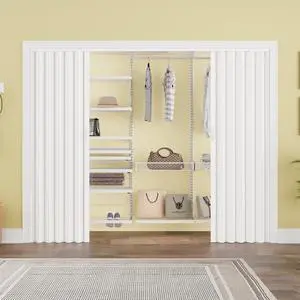 96" x 80" Double Walled PVC Accordion Door Interior with Full-Side Strong Magnetic Strip, Soundproof Accordion Folding Door for Doorway Closet RV Kitchen Bathroom, Sturdy & Easy to Install, Trimmable 96" x 80" Double Walled PVC Accordion Door Interior with Full-Side Strong Magnetic Strip, Soundproof Accordion Folding Door for Doorway Closet RV Kitchen Bathroom, Sturdy & Easy to Install, Trimmable