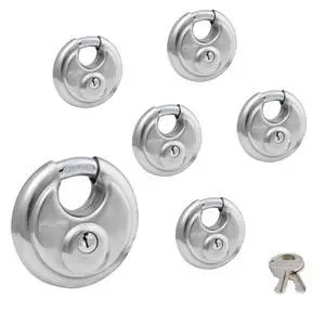 (6) Keyed Alike Stainless Steel Trailer and Multi Purpose Padlocks w/12 Keys, 40KA-6 (6) Keyed Alike Stainless Steel Trailer and Multi Purpose Padlocks w/12 Keys, 40KA-6