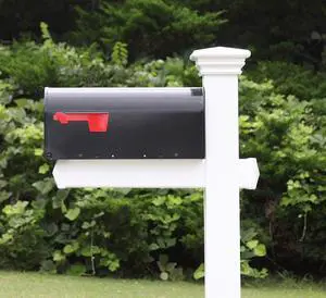 The Buchanan Vinyl/PVC Mailbox Post - Complete Decorative Curbside Mailbox System with Classic Traditional Style (Black) The Buchanan Vinyl/PVC Mailbox Post - Complete Decorative Curbside Mailbox System with Classic Traditional Style (Black)