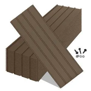 20PCS Metal Roofing Panels, Corrugated Galvanized Roof Panels, Waterproof Metal Siding Panels with 120 Pcs Steel Screws for Pergola, Gazebo, Shed, Garages, Stables and Mobile Homes -Brown 20PCS Metal Roofing Panels, Corrugated Galvanized Roof Panels, Waterproof Metal Siding Panels with 120 Pcs Steel Screws for Pergola, Gazebo, Shed, Garages, Stables and Mobile Homes -Brown