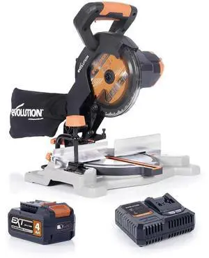 R185CMS-Li 7-1/4" Cordless Compound Miter Saw, Multi-Material TCT Blade, 20V EXT Li-Ion, Battery & Charger Included, Cuts Wood, Metal, Plastic, 45° Miter & 45° Bevel, Compact & Powerful R185CMS-Li 7-1/4" Cordless Compound Miter Saw, Multi-Material TCT Blade, 20V EXT Li-Ion, Battery & Charger Included, Cuts Wood, Metal, Plastic, 45° Miter & 45° Bevel, Compact & Powerful