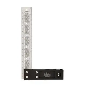 07403 12 Inch Imperial Stainless Steel Precision Square for Woodworking and Cabinetry Premium Measuring Tool Ruler with Patented Flex Grip Handle and Fade Resistant Laser-Etched Markings 07403 12 Inch Imperial Stainless Steel Precision Square for Woodworking and Cabinetry Premium Measuring Tool Ruler with Patented Flex Grip Handle and Fade Resistant Laser-Etched Markings