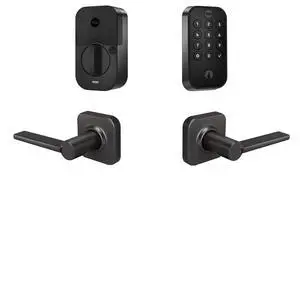 Assure Lock 2 Keypad with Bluetooth and Valdosta Lever in Black Suede Assure Lock 2 Keypad with Bluetooth and Valdosta Lever in Black Suede