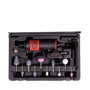 CP7411K Kit - Air Die Grinder Tool, Welder, Woodworking, Automotive Car Detailing, Stainless Steel Polisher, Heavy Duty, Straight, 1/4 Inch (6 mm), 0.56 HP / 420 W - 22000 RPM CP7411K Kit - Air Die Grinder Tool, Welder, Woodworking, Automotive Car Detailing, Stainless Steel Polisher, Heavy Duty, Straight, 1/4 Inch (6 mm), 0.56 HP / 420 W - 22000 RPM