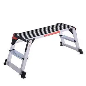 Aluminum Platform Non-Slip Folding Work Bench Drywall Stool Ladder 330lbs Capacity Aluminum Platform Non-Slip Folding Work Bench Drywall Stool Ladder 330lbs Capacity