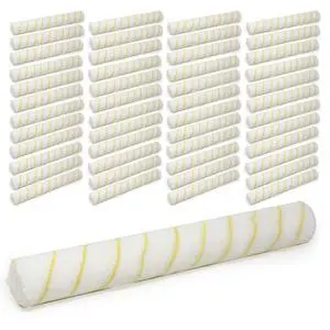 18 Inch Shedless Lint Free Paint Roller Covers with End Caps - 48PK -TH10328 18 Inch Shedless Lint Free Paint Roller Covers with End Caps - 48PK -TH10328