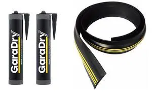1 High Garage Door Threshold Seal Kit 18'3" Length | Flexible PVC | Complete Kit Includes 2 Adhesives 1 High Garage Door Threshold Seal Kit 18'3" Length | Flexible PVC | Complete Kit Includes 2 Adhesives