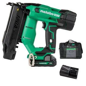 18V MultiVolt Brushless Compact Cordless Brad Nailer Kit, 18 Gauge Nailer with Power Tool 2.0Ah Lithium Ion Battery, Drives 5/8" to 2" Brad Nails, NT1850DFT 18V MultiVolt Brushless Compact Cordless Brad Nailer Kit, 18 Gauge Nailer with Power Tool 2.0Ah Lithium Ion Battery, Drives 5/8" to 2" Brad Nails, NT1850DFT