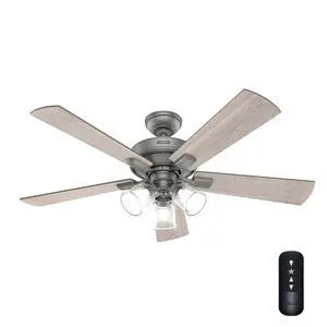 Fan Company 51857 Crestfield Ceiling-Fans, Matte Silver, AAA Fan Company 51857 Crestfield Ceiling-Fans, Matte Silver, AAA