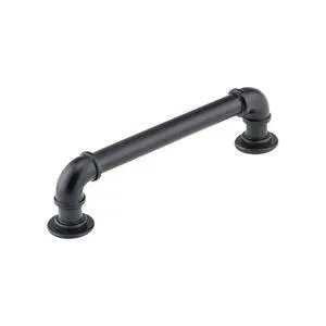 25 Pack Hardware Matte Black Industrial Pipe Style 5-1/32" (128mm) Center, 6 Inch Length, Black Kitchen Hardware for Cabinets, Farmhouse Hardware Kitchen Pull/Handle, P9022128MB 25 Pack Hardware Matte Black Industrial Pipe Style 5-1/32" (128mm) Center, 6 Inch Length, Black Kitchen Hardware for Cabinets, Farmhouse Hardware Kitchen Pull/Handle, P9022128MB