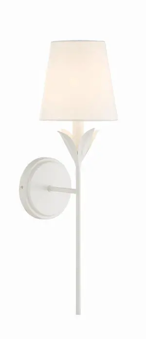 Broche 6'' Matte White Sconce Broche 6'' Matte White Sconce