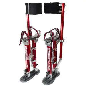 I-BMDS1830 BuildMan Grade 18-in. to 30-in. Drywall Stilts 2-Pack, Anodized Aluminum Stilts for Adults, Drywall Tools for Home Improvement, Paint Stilts with Anti-Fatigue Comfort Straps I-BMDS1830 BuildMan Grade 18-in. to 30-in. Drywall Stilts 2-Pack, Anodized Aluminum Stilts for Adults, Drywall Tools for Home Improvement, Paint Stilts with Anti-Fatigue Comfort Straps