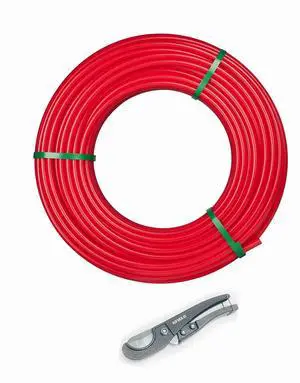 1 Inch 100 ft Pex A Pipe/Tubing RED for Potable Water-Plumbing Application with a Pipe Cutter (Red),(ZR100) 1 Inch 100 ft Pex A Pipe/Tubing RED for Potable Water-Plumbing Application with a Pipe Cutter (Red),(ZR100)