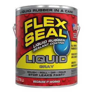 Rubber Coating Sealant, Waterproof, Flexible, Breathable, and UV Resistant, Roof Repair, Basements, RV, Campers, Trailers, Marine, EPDM, Masonry, Gray, 1 Gallon Rubber Coating Sealant, Waterproof, Flexible, Breathable, and UV Resistant, Roof Repair, Basements, RV, Campers, Trailers, Marine, EPDM, Masonry, Gray, 1 Gallon