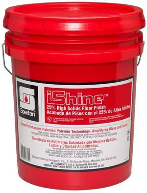 Spartan iShine 25% High Solids Floor Finish 5-gallon Pail Spartan iShine 25% High Solids Floor Finish 5-gallon Pail