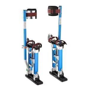 Drywall Stilts 16" - 24" Adjustable Aluminum Drywall Tools with Comfort Leg Pads for Sheetrock Painting Parade Costume Cleaning String Light Decor - 1 Pair of Blue Stilts Drywall Stilts 16" - 24" Adjustable Aluminum Drywall Tools with Comfort Leg Pads for Sheetrock Painting Parade Costume Cleaning String Light Decor - 1 Pair of Blue Stilts