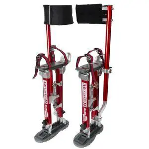 I-BMDS2440 BuildMan Grade 24-in. to 40-in. Drywall Stilts 2-Pack, Anodized Aluminum Stilts for Adults, Drywall Tools for Home Improvement, Paint Stilts with Anti-Fatigue Comfort Straps I-BMDS2440 BuildMan Grade 24-in. to 40-in. Drywall Stilts 2-Pack, Anodized Aluminum Stilts for Adults, Drywall Tools for Home Improvement, Paint Stilts with Anti-Fatigue Comfort Straps