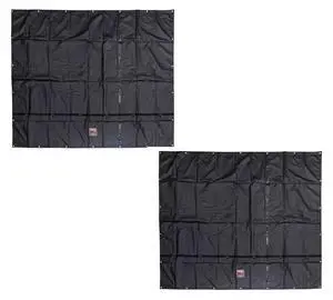 2 Pack 10'x12' Heavy Duty Smoke Tarp for Flatbed Truck - 18 Ounce Vinyl - Load Covering Tarp Protects Your Cargo from Exhaust Smoke & Dirt - Water Resistant 2 Pack 10'x12' Heavy Duty Smoke Tarp for Flatbed Truck - 18 Ounce Vinyl - Load Covering Tarp Protects Your Cargo from Exhaust Smoke & Dirt - Water Resistant