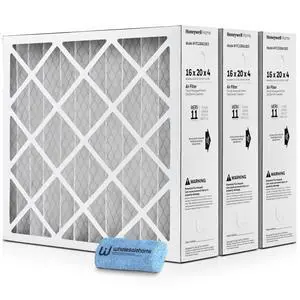 16x20x4 Air Filter Replacement MERV 11, FC100A1003 Pleated HVAC AC Furnace Filters with Cleaning Cloth, 3-Pack (Actual Size: 15.94 x 19.75 x 4.38 Inches) 16x20x4 Air Filter Replacement MERV 11, FC100A1003 Pleated HVAC AC Furnace Filters with Cleaning Cloth, 3-Pack (Actual Size: 15.94 x 19.75 x 4.38 Inches)