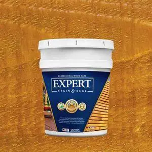 Expert Stain & Seal Transparent Stain & Sealer 5 Gallon Pail (Honey Tone) Expert Stain & Seal Transparent Stain & Sealer 5 Gallon Pail (Honey Tone)