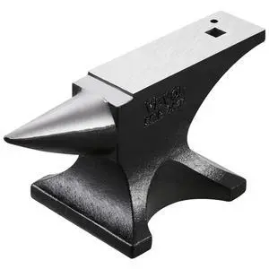 Single Horn Anvil, 55lbs Cast Steel Anvil, High Hardness Rugged Round Horn Anvil for Blacksmiths, with Large Countertop and Stable Base, Metal Working Tool for Metal Bending, Shaping, Twisting Single Horn Anvil, 55lbs Cast Steel Anvil, High Hardness Rugged Round Horn Anvil for Blacksmiths, with Large Countertop and Stable Base, Metal Working Tool for Metal Bending, Shaping, Twisting