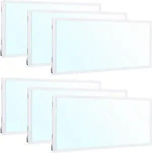 2x4 LED Flat Panel Light, DLC Listed, 0-10V Dimmable, 40/50/60W & CCT 4000K/5000K/6500K Selectable, Drop Ceiling Recessed Fixture for Office,Classroom,Hospital,Retail,Garage,115LM/W, 6 Pack 2x4 LED Flat Panel Light, DLC Listed, 0-10V Dimmable, 40/50/60W & CCT 4000K/5000K/6500K Selectable, Drop Ceiling Recessed Fixture for Office,Classroom,Hospital,Retail,Garage,115LM/W, 6 Pack