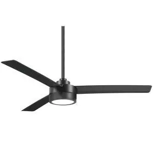 Roto LED 52" Ceiling Fan in Coal Black Finish with Remote Control, F535L-CL Roto LED 52" Ceiling Fan in Coal Black Finish with Remote Control, F535L-CL