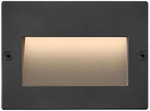 Taper 12V Integrated LED Horizontal Step Light, Stainless Steel, Etched Glass, ADA Compliant, Recessed Mount, Outdoor Security Deck, Wiring Kit Included, Matte Black Stainless Finish Taper 12V Integrated LED Horizontal Step Light, Stainless Steel, Etched Glass, ADA Compliant, Recessed Mount, Outdoor Security Deck, Wiring Kit Included, Matte Black Stainless Finish