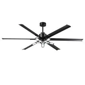 84 Inch Ceiling Fan with Lights and Remote, Extra Large DC Motor Ceiling Fan for Garage Warehouse Living Room, 6-Speed Reversible, High Airflow, Matte Black 84 Inch Ceiling Fan with Lights and Remote, Extra Large DC Motor Ceiling Fan for Garage Warehouse Living Room, 6-Speed Reversible, High Airflow, Matte Black