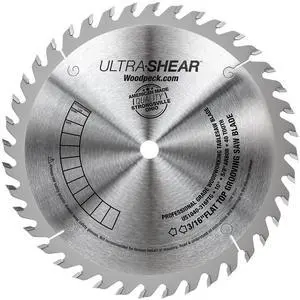 10 Inch Flat-Top Grooving Table Saw Blade, Carbide Tipped, 40-Tooth, 3/16" Kerf & 5/8" Arbor, for Dados, Joints, Rabbets - Made in USA 10 Inch Flat-Top Grooving Table Saw Blade, Carbide Tipped, 40-Tooth, 3/16" Kerf & 5/8" Arbor, for Dados, Joints, Rabbets - Made in USA
