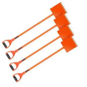 Shingle Shovel 4 Pack, D-Grip Handle Shingle Roof Ripper, High Hardness 45# Steel & Lightweight Easy Tearing Off Roofing & Nails Tool, Ideal for Commercial and Residential Use,Orange Shingle Shovel 4 Pack, D-Grip Handle Shingle Roof Ripper, High Hardness 45# Steel & Lightweight Easy Tearing Off Roofing & Nails Tool, Ideal for Commercial and Residential Use,Orange