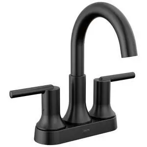Faucet Trinsic Matte Black Bathroom Faucet, Bathroom Sink Faucet, Centerset, Diamond Seal Technology, Metal Drain Assembly, Matte Black 2559-BLMPU-DST Faucet Trinsic Matte Black Bathroom Faucet, Bathroom Sink Faucet, Centerset, Diamond Seal Technology, Metal Drain Assembly, Matte Black 2559-BLMPU-DST