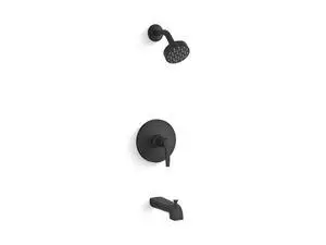 K-TS97074-4Y-BL Pitch Rite-Temp Bath and Shower Trim Kit, 2.5 GPM, Matte Black K-TS97074-4Y-BL Pitch Rite-Temp Bath and Shower Trim Kit, 2.5 GPM, Matte Black