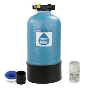 Portable Water Softener, 16,000 Grain Capacity, Double Softener, Standard Head, Made in USA Portable Water Softener, 16,000 Grain Capacity, Double Softener, Standard Head, Made in USA