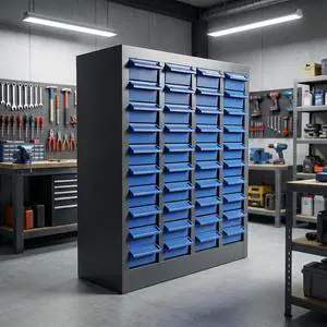 40-Drawer - Nut and Bolt Organizer | Stainless Steel Part Storage Cabinet | Shelves & Labels | Each Drawer 3.9" D x 7.8W x 2" H | Durable Hardware Storage for Small Parts/Tool (Classroom, Home) 40-Drawer - Nut and Bolt Organizer | Stainless Steel Part Storage Cabinet | Shelves & Labels | Each Drawer 3.9" D x 7.8W x 2" H | Durable Hardware Storage for Small Parts/Tool (Classroom, Home)