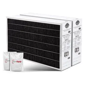 Lennox 16x25x5 Furnace Filter, X6672 Filter Replacement, Merv 16 Carbon Clean with Disposal Bag 2-Pack (Actual Size: 15.8 x 24.8 x 4.3 Inches) Lennox 16x25x5 Furnace Filter, X6672 Filter Replacement, Merv 16 Carbon Clean with Disposal Bag 2-Pack (Actual Size: 15.8 x 24.8 x 4.3 Inches)
