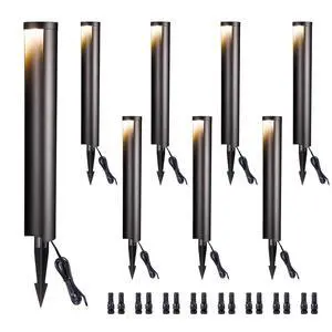 LED Pathway Lights Wired, 12V Landscape Path Lights, Low Voltage Outdoor Waterproof, 5W 200LM Black Aluminum for Lawn Garden 8 Pack LED Pathway Lights Wired, 12V Landscape Path Lights, Low Voltage Outdoor Waterproof, 5W 200LM Black Aluminum for Lawn Garden 8 Pack