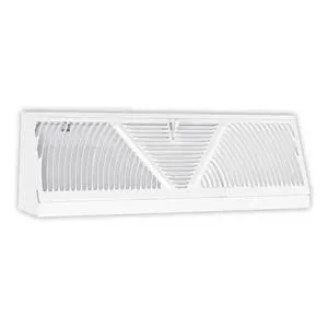 5.5" Height Shoemaker Baseboard Register (24", White) 5.5" Height Shoemaker Baseboard Register (24", White)