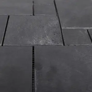 Slate Stone Deck Tiles Interlocking Outdoor Flooring (18 Tiles, Black) Slate Stone Deck Tiles Interlocking Outdoor Flooring (18 Tiles, Black)